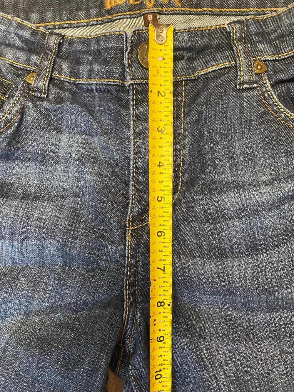 Kut From the Kloth Bootcut Jeans Dark Blue with Whiskering-8 - Picture 9 of 14